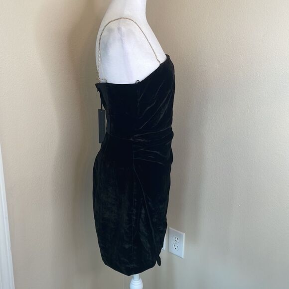 House of Harlow 1960 black velvet mini dress nwt - Picture 4 of 9